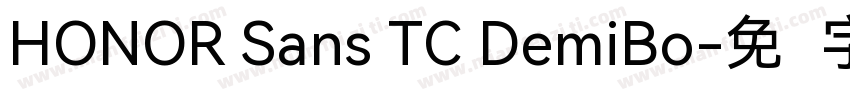 HONOR Sans TC DemiBo字体转换